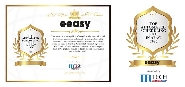eeasy、世界的メディアから「No.1 日程調整ツール」を受賞