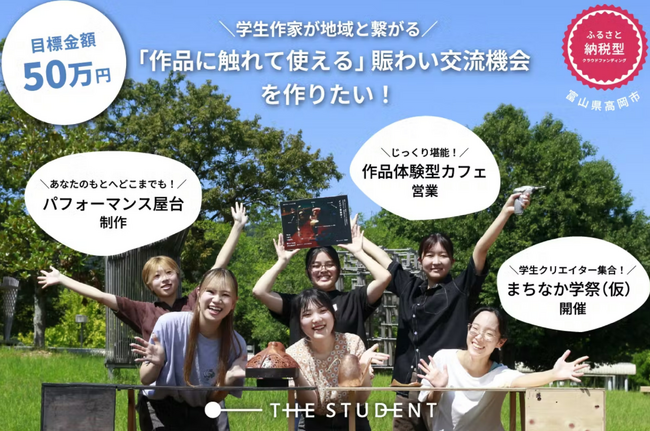 【富山県高岡市】「CAMPFIREふるさと納税」でものづくりを学ぶ大学生が地域活性化を目指してクラウドファンディングに挑戦中！