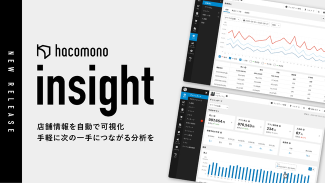 店舗データをかんたんに可視化・分析できる「hacomono insight」の提供を開始