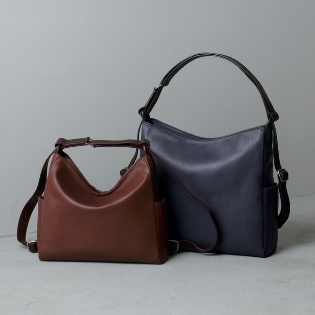 「ヨゾラ 3 ウェイ バッグ」1年中活躍する新色・コッパーブラウンとネイビーが新発売