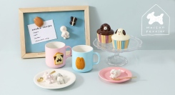 犬モチーフのお菓子のアトリエ「Maison terrier」のマグカップやプレートを雑貨店・ブルーブルーエで10/3～取り扱い開始　オンラインストアは予約受付中