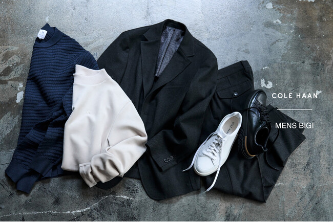 MEN'S BIGI × COLE HAAN 別注アイテムが一斉販売開始──MEN'S BIGI （メンズビギ）設立50周年記念プロジェクト