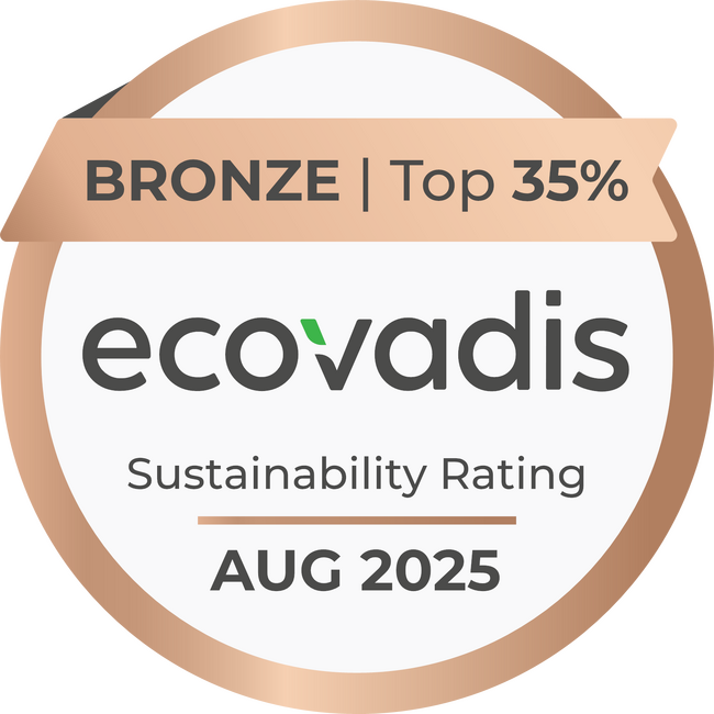 国際的な評価機関であるEcoVadis(エコバディス)社のサステナビリティ評価においてブロンズメダルを獲得
