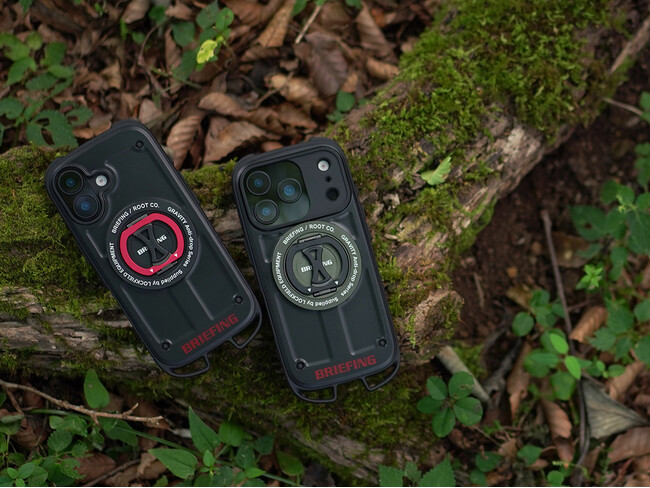 【BRIEFING×ROOT CO.コラボレーション】iPhone17/17Pro対応耐衝撃ケース＆MagSafe対応マグネット式2in1スマホリングスタンドを販売