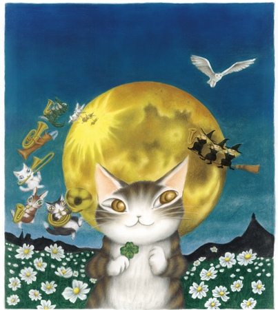 猫のダヤン“ぼくは運のいいねこ”展7つの幸運(つき)を手にいれよう！‐Akiko Ikeda Art Exhibition-開催決定！