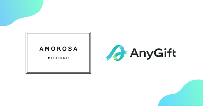 住所不要！SNSやLINEですぐに贈れる ― プリザーブドローズブランドAMOROSA MODERNO公式オンラインストアで、ｅギフトサービス『AnyGift』を導入