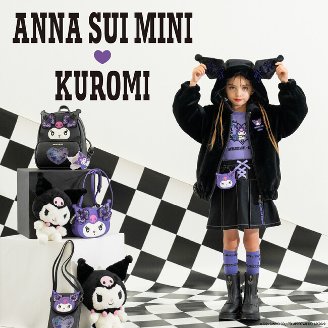 話題のコラボ再び！サンリオの大人気キャラクター「クロミ」20周年をお祝いして、今年もANNA SUI mini(アナ スイ・ミニ)とのスペシャルアイテムが登場！