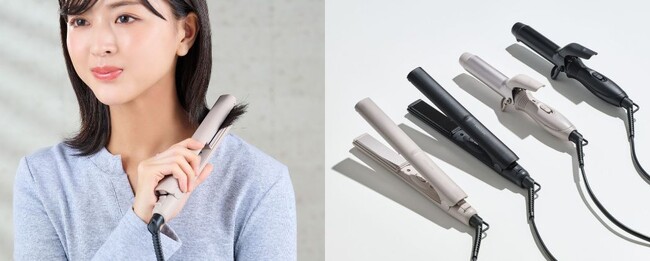 最高温度190℃で本格的なスタイリングを実現！持ち運びに便利なコンパクトサイズの「ミニストレートアイロン」「ミニカールアイロン」を新発売