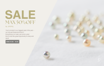 神戸発・あこや真珠ジュエリーが最大50％OFF！真珠専門店「SPOPEL」「PELMOIR」大決算セール2025開催！