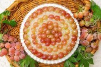 【キル フェ ボン】＜新発売＞流通量が少ない珍しい山梨県オリジナル品種！芳醇な香りが口いっぱいに広がる赤ブドウ“サンシャインレッド”が主役の「山梨県マルエス農園産 “サンシャインレッド”のタルト」