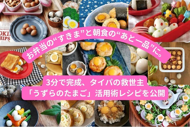 お弁当の“すきま”と朝食の“あと一品”に。3分で完成、タイパの救世主「うずらのたまご」活用術レシピを公開
