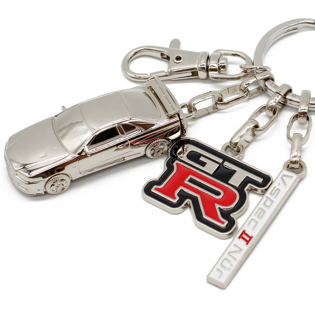 新商品●3000個限定● 日産スカイライン GT-R (BNR34) キーリング、予約開始！（2025年10月1日～）