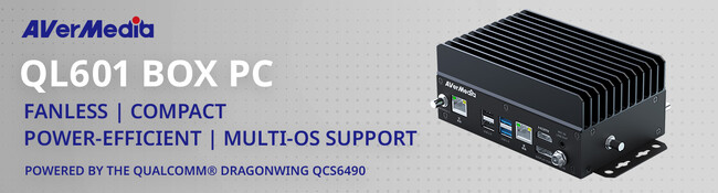 AVerMedia、スマートリテールやスマート監視カメラの運用に適したエッジAIボックスPC『QL601B』を発表