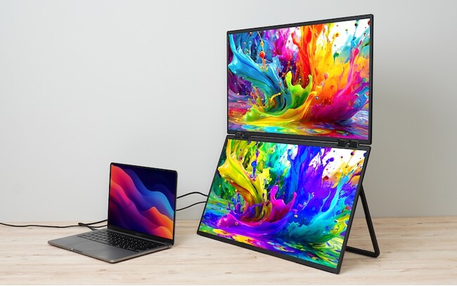 1台で大画面を２画面拡張できる大型デュアルモニターの高画質モデル『23.8インチ上下2画面拡張デュアルモニター 4K』を発売