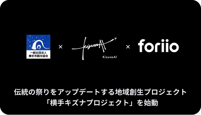 foriio、秋田県横手市の伝統の祭りを、Kizuna AI株式会社が展開する「#kzn」とクリエイティブの力でアップデート！地域創生プロジェクト「横手キズナプロジェクト」を始動