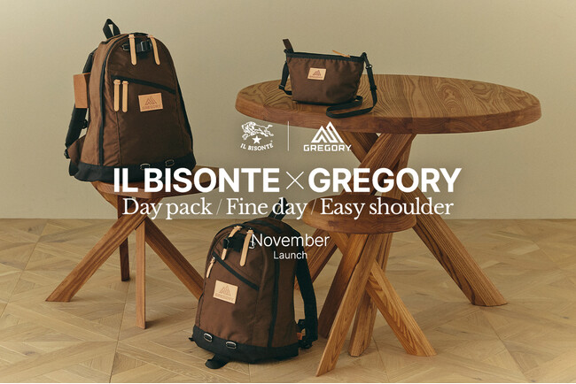 〔イル ビゾンテ〕待望のコラボレーションが再び登場 IL BISONTE × GREGORY コラボレーション アイテム発売のお知らせ