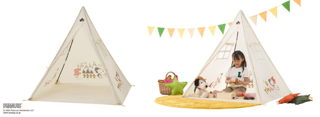 組立て簡単！とんがり屋根のKIDSテント「SNOOPY KIDS テント」新発売！
