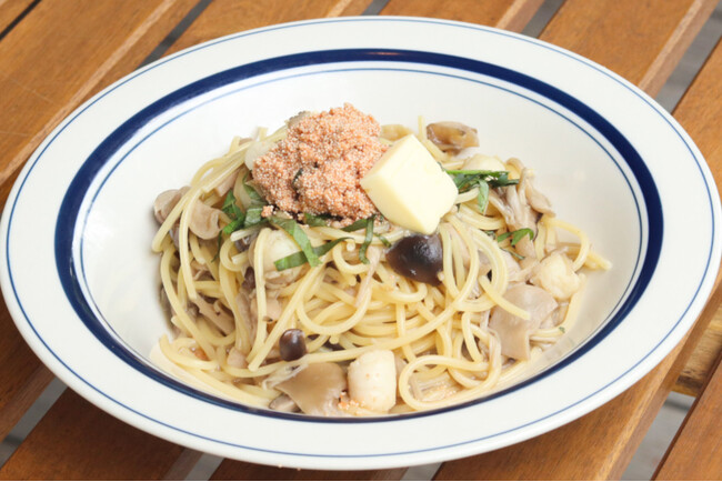 ふくやの油漬け明太子×キノコをたっぷり使った大人の秋パスタが登場