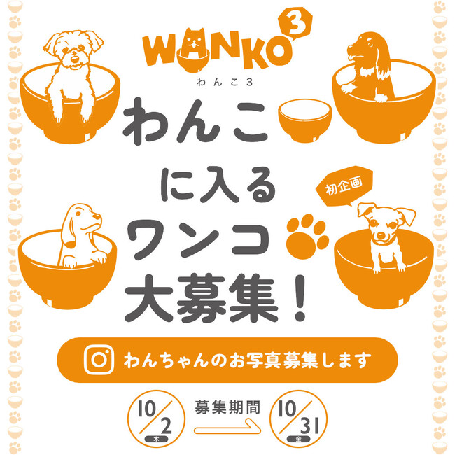 【TシャツのOJICO初企画】ウチのワンコがOJICOのTシャツになる…かも！？モデル犬の写真を公式Instagramにて大募集
