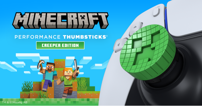 元祖フリーク「KontrolFreek」より、初Minecraftコラボレーション「Creeper Edition」のサムスティックを発表！