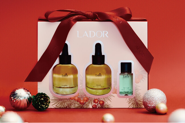 【LADOR(ラドール）】3つの特別な香りを贈る「クリスマスコフレ」ヘアオイルセット10月22日（水）発売！
