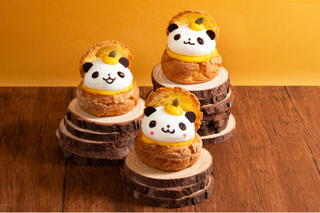 【椿屋珈琲・ダッキーダック】大人気シリーズに「かぼちゃのパンダシュークリーム」が新登場！