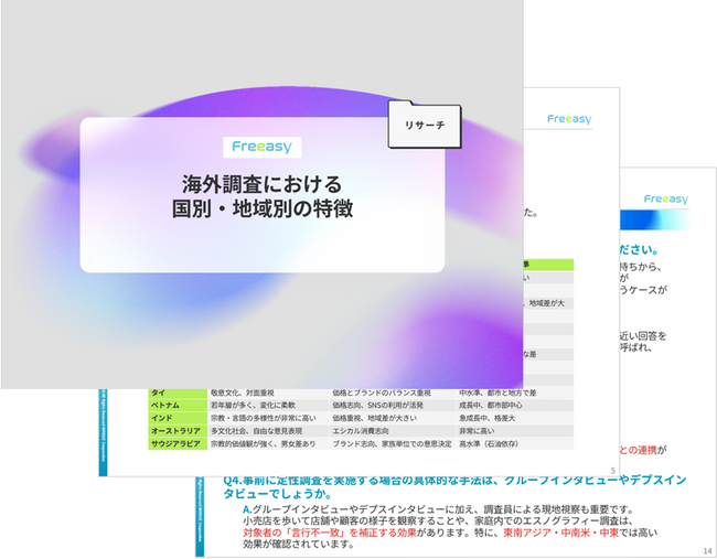 『海外調査における国別・地域別の特徴』に関するお役立ち資料を無料公開！