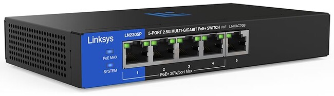PoE給電に対応するアンマネージドスイッチ、Linksys社製「LN2305P」「LN2308P」「LGS105P」を発売開始