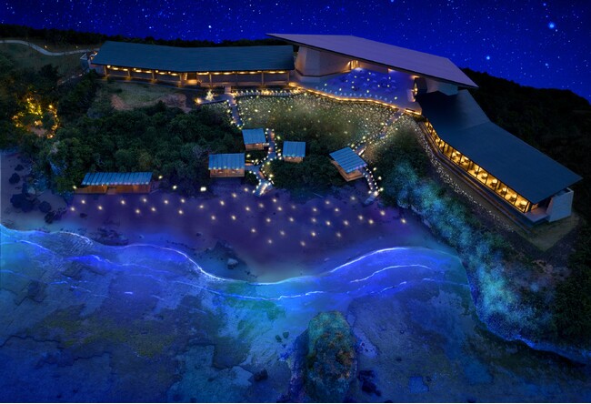 【バンタカフェ】あたたかな冬の沖縄で、星空とイルミネーションが織りなす幻想的なナイトイベント「イルミーバンタ 海辺の夜あかり」開催