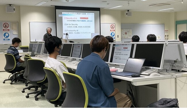 【木更津高専】情報セキュリティ大学院大学・香川大学創造工学部の教員らによる授業「情報セキュリティ演習II」を開講