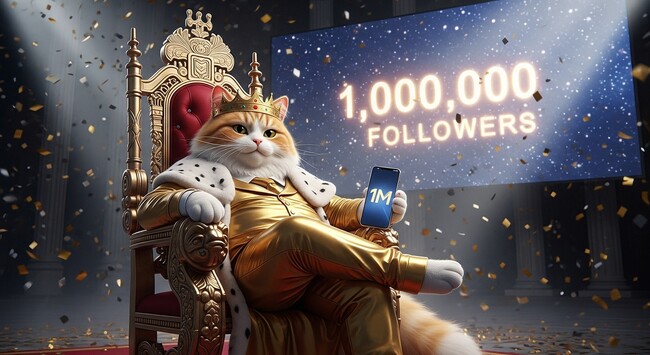 登録者1000万人のYouTuberが手がけるAIキャラ「Don Meow」、TikTokフォロワー100万人を突破！