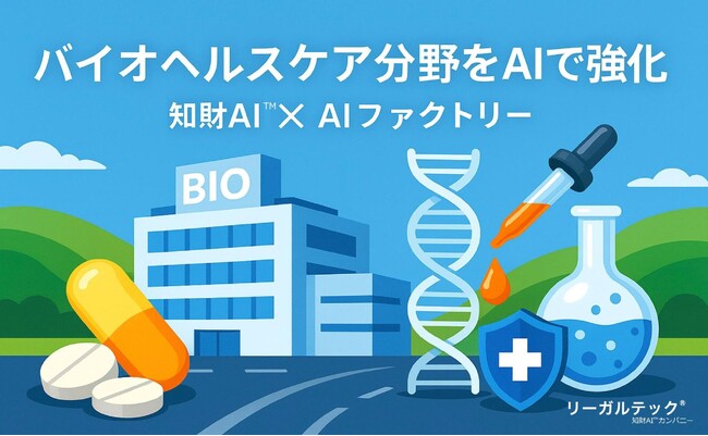 リーガルテック社 × AIデータ社、バイオ・ヘルスケア産業を再編成