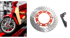 スーパーカブ110(JA59)専用EVATEK製245mm大径ディスクキットが登場~制動力とデザイン性を両立~ スーパーカブ110(JA59)専用EVATEK製245mm大径ディスクキットが登場~制動力とデザイン性を両立~