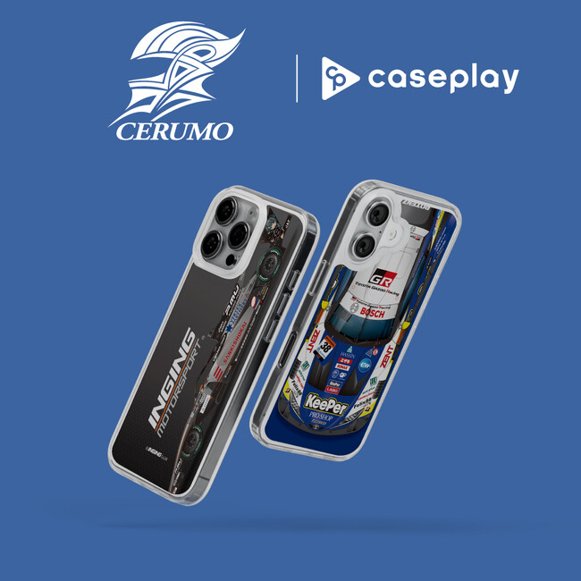 caseplayからスーパーGTやスーパーフォーミュラに参戦しているレーシングチーム 「CERUMO」のスマートフォンアクセサリーが6デザイン×140機種以上のラインナップが登場！