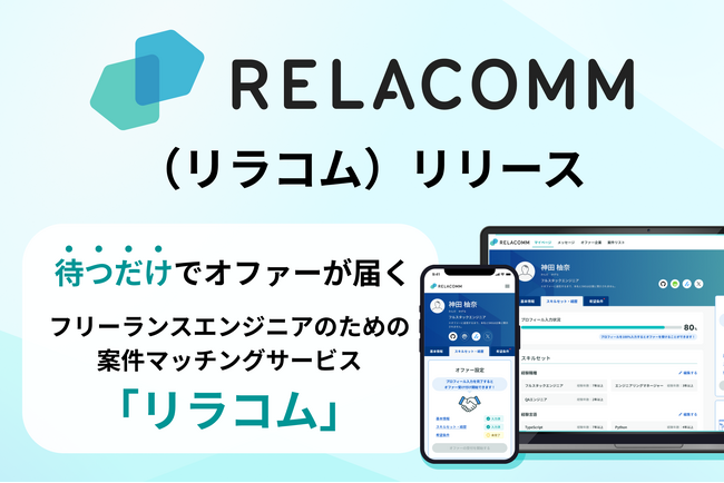 新サービス「RELACOMM（リラコム）」ローンチのお知らせ
