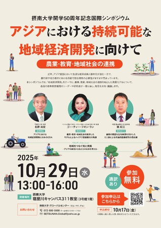 【摂南大学開学５０周年記念事業】国際シンポジウムを開催