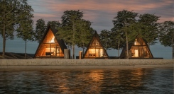 人気リゾート白馬に至近。森に囲まれた湖畔のヴィラ「Lakeside villa SUI HAKUBA」2026年１月開業のお知らせ