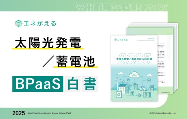 国際航業、エネルギー業界の構造的課題を解き明かす「太陽光発電／蓄電池BPaaS白書」を公開
