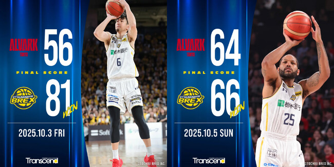 【宇都宮ブレックス】りそなグループ B.LEAGUE 2025-26 B1リーグ第1節 アルバルク東京戦 ゲームレポート