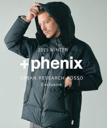 URBAN RESEARCH ROSSO別注 +phenix WINDSTOPPER(R) BY GORE-TEX LABS仕様大注目の別注シリーズが今年も登場