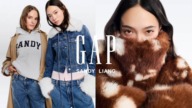 GapとSandy Liangがコラボレーションを発表　ガーリースタイルとオリジナリティからインスピレーションを得たコレクションを10月11日に公式オンラインストア限定で発売