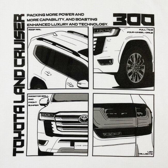 TOYOTA『LAND CRUISER 300』Tシャツが楽天市場で販売開始！