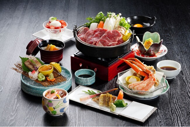 【松江エクセルホテル東急】冬の松江で味わう、すき焼き・カニ・穴子。山陰の冬の味覚を凝縮した「島根のごちそう 冬の美味御膳」が登場。