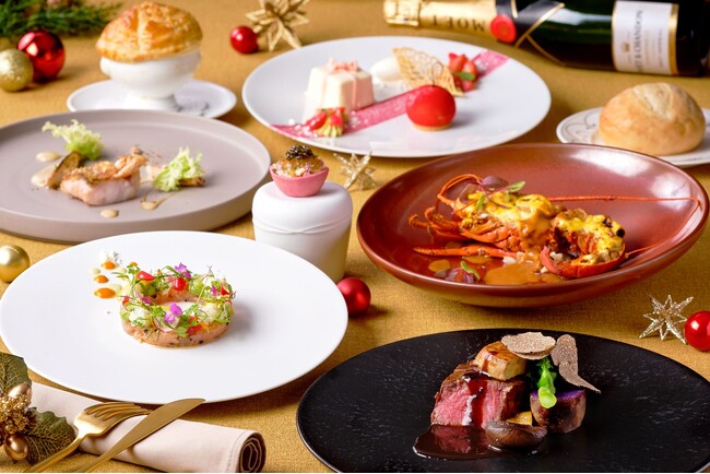 【大宮】トリュフ・フォアグラ・国産伊勢海老や厳選牛など豪華食材を使用！ クリスマスイルミネーションを眺めながら堪能できる「クリスマスディナー2025」