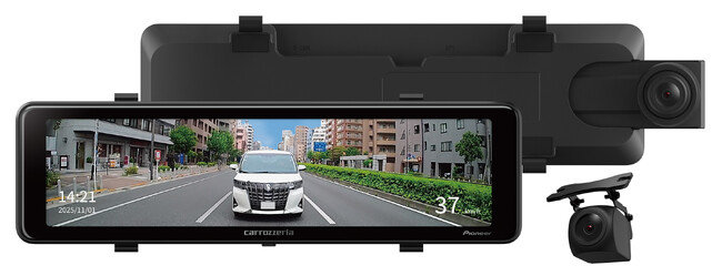 カロッツェリア デジタルミラー型ドライブレコーダーを発売