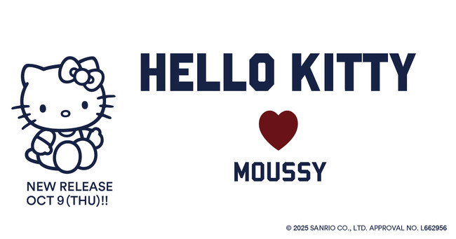 MOUSSY(マウジー)「ハローキティ」とのコラボレーションアイテムを発売