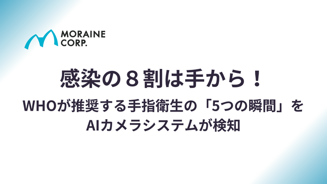 感染の８割は手から！WHOが推奨する手指衛生の「5つの瞬間」をAIカメラシステムが検知
