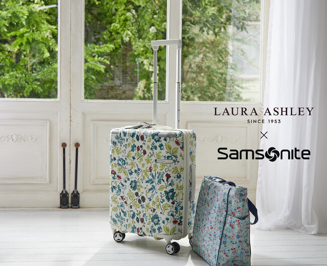 【LAURA ASHLEY】「Samsonite(サムソナイト)」コラボ第2弾！ スーツケースを数量限定発売