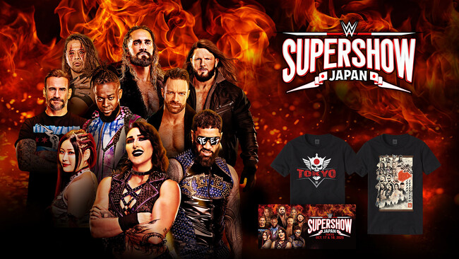WWE来日記念オフィシャルグッズが10月10日より販売開始！