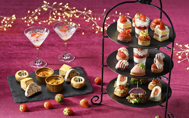 【グランドプリンスホテル新高輪】いちご尽くしのスイーツがホリデーシーズンを華やかに彩る「Winter Strawberry Afternoon Tea」開催